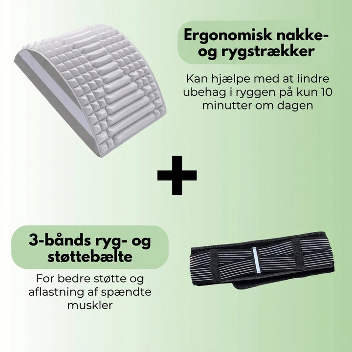 3-Bånd Rygbælte™ | Maksimal støtte og smertelindring