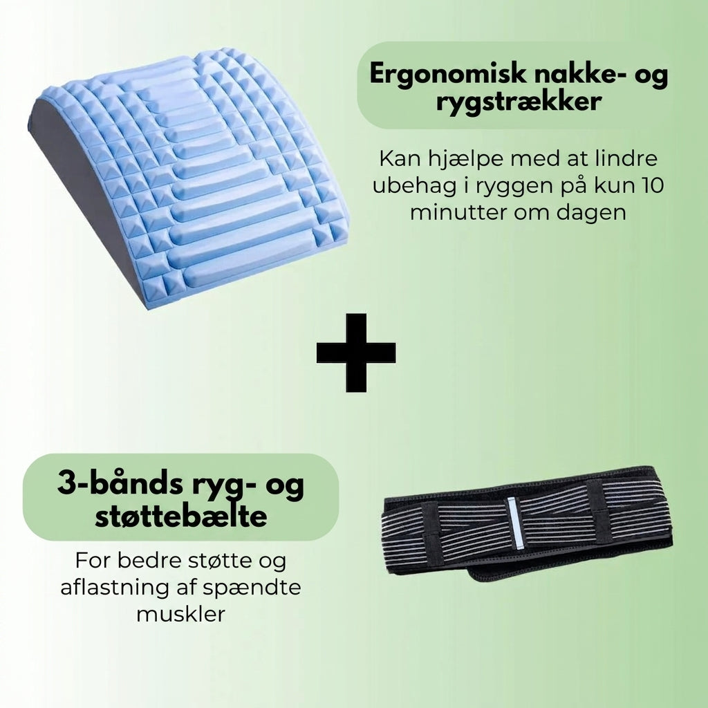 3-Bånd Rygbælte™ | Maksimal støtte og smertelindring