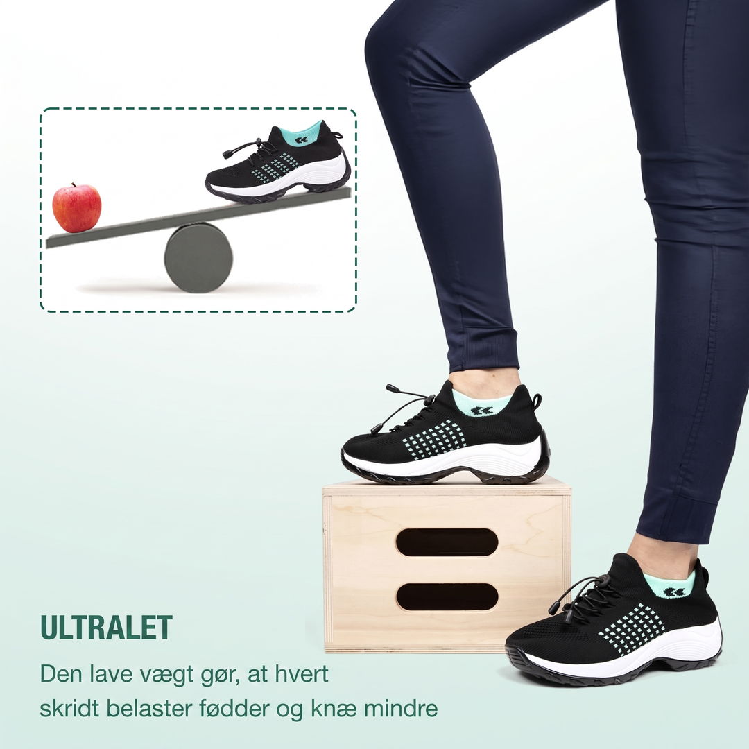 Astrid™ | Let komfortsneaker med elastisk snøring