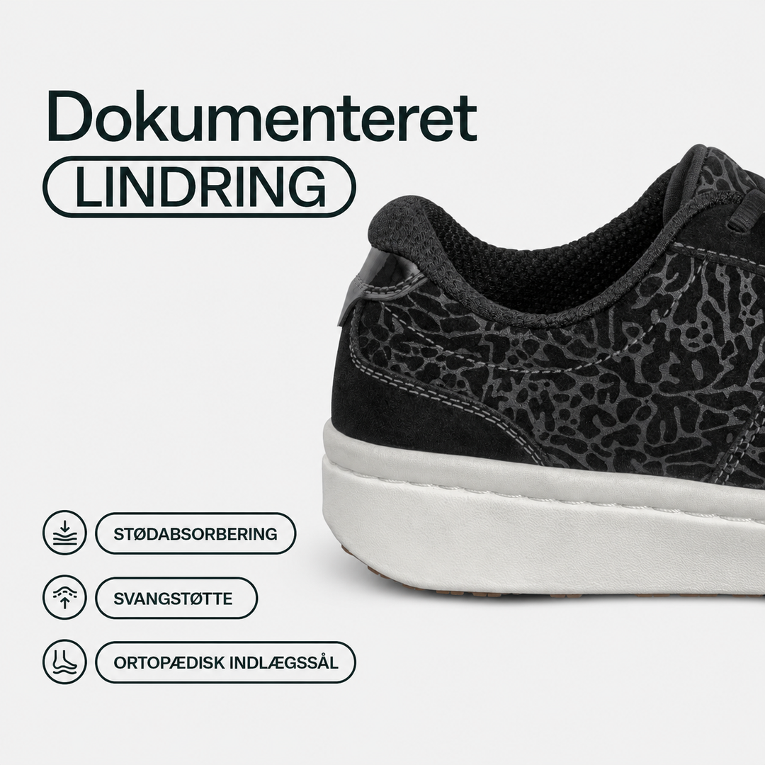Carla™ | Komfortable sneakers i sort