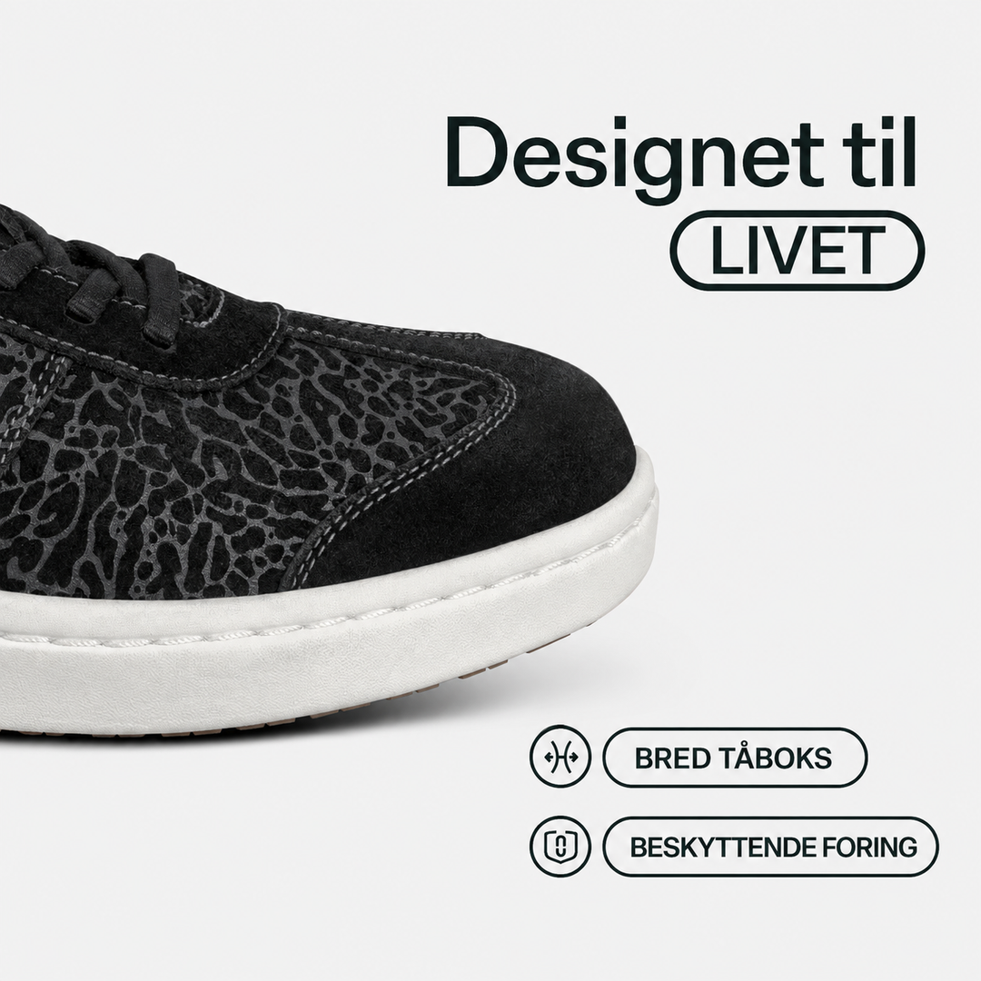 Carla™ | Komfortable sneakers i sort