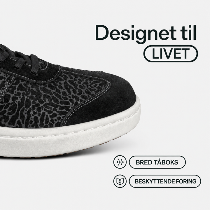 Carla™ | Komfortable sneakers i sort