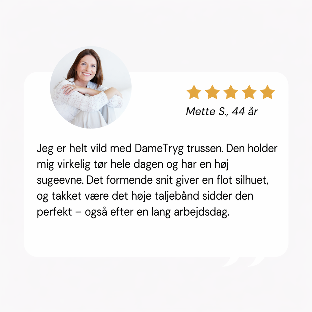 DameTryg™ | Diskrete inkontinens underbukser (300 ml)