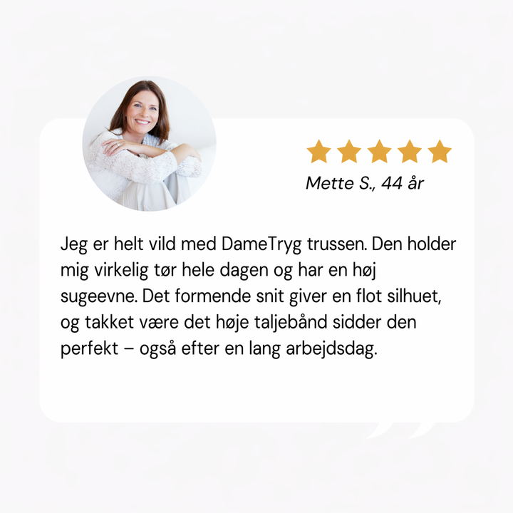 DameTryg™ | Diskrete inkontinens underbukser (300 ml)