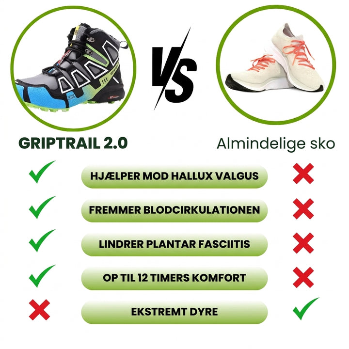 GripTrail™ 2.0 | Ortopædisk, vandtæt outdoorstøvle