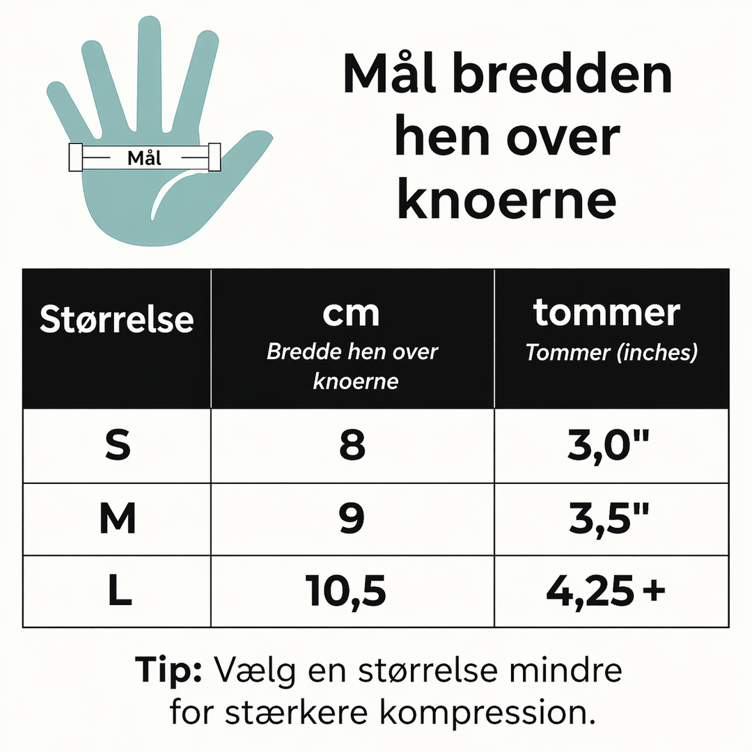 LedStøtte™ | Kompressionshandsker til lindring af ledsmerter