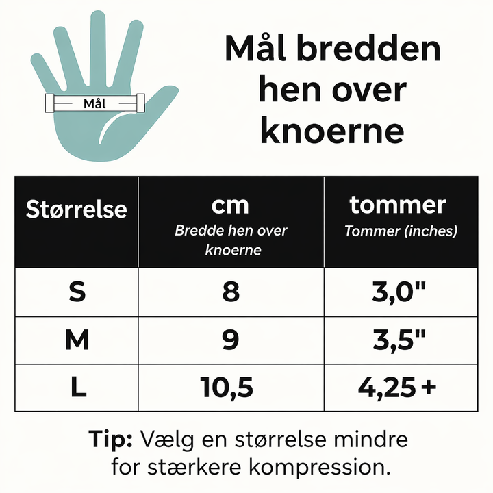 LedStøtte™ | Kompressionshandsker til lindring af ledsmerter