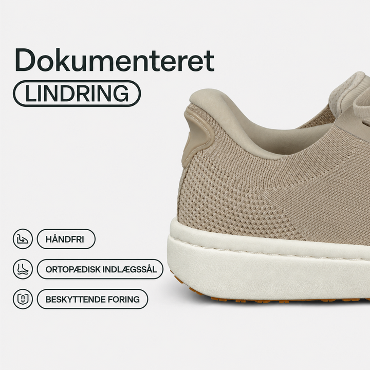 Lena™ | Let komfort-sneaker i beige