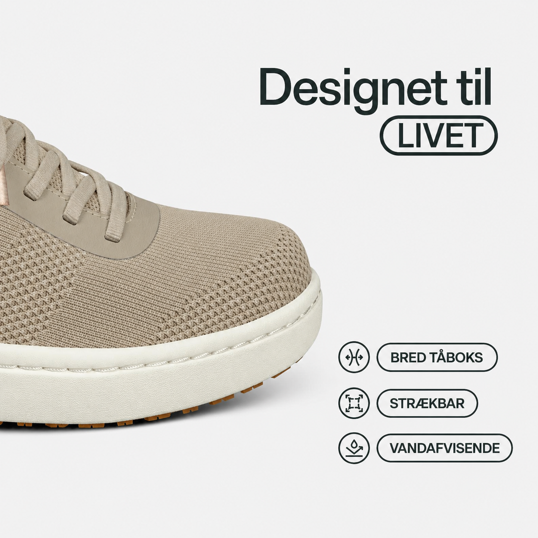 Lena™ | Let komfort-sneaker i beige
