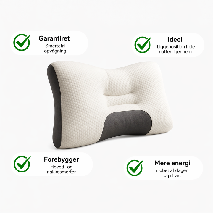 NakkePude™ | Ergonomisk pude til bedre søvn og komfort