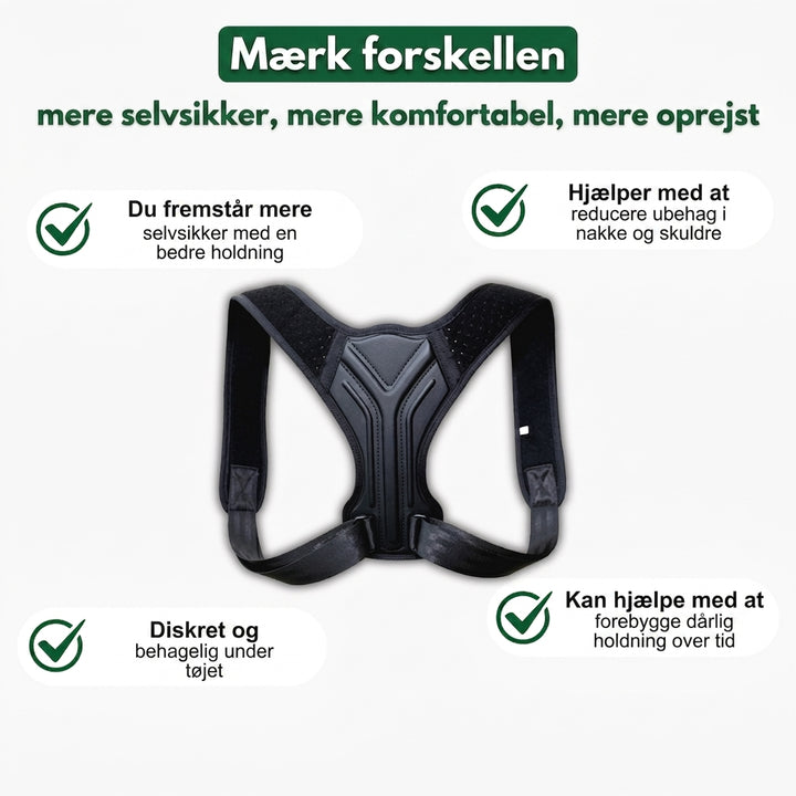 RetRyg™ | Korrigerende rygbælte til daglig støtte