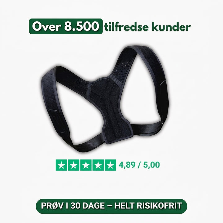 RetRyg™ | Korrigerende rygbælte til daglig støtte