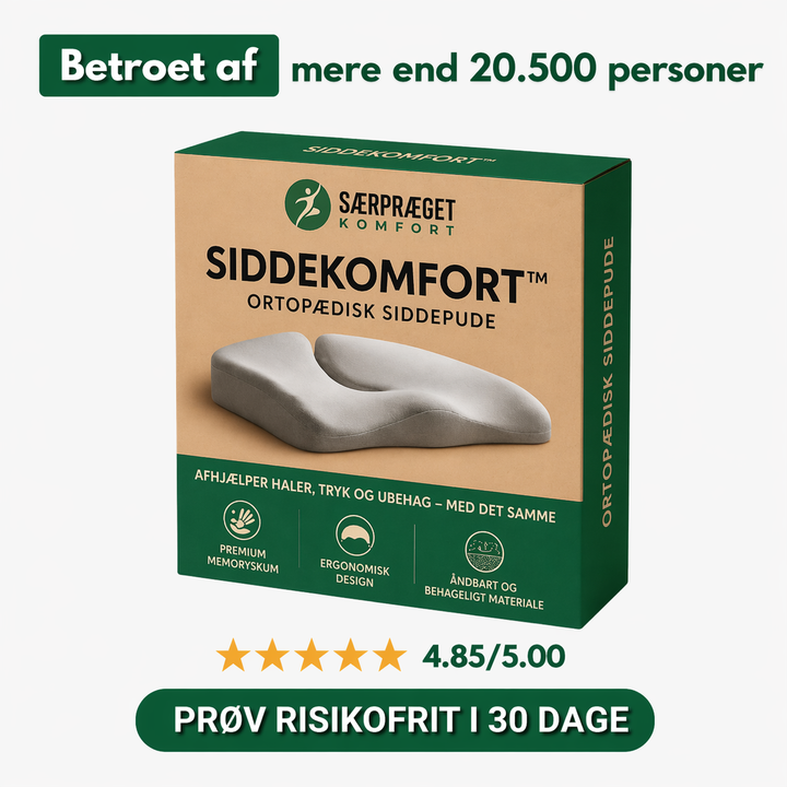 SiddeKomfort™ | Komfortabel støtte til ryg og lænd
