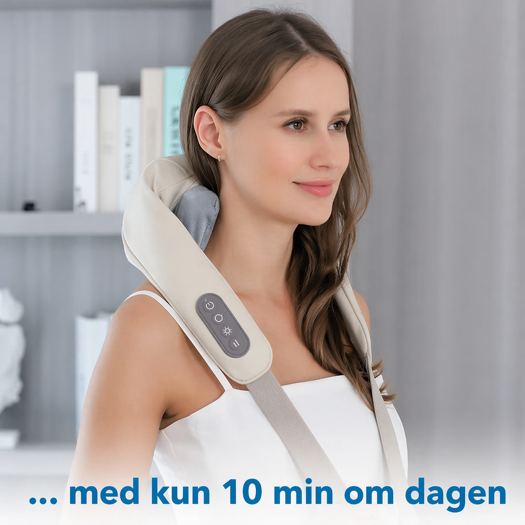 SmartNakke™ | Elektrisk massage med varme og lindring