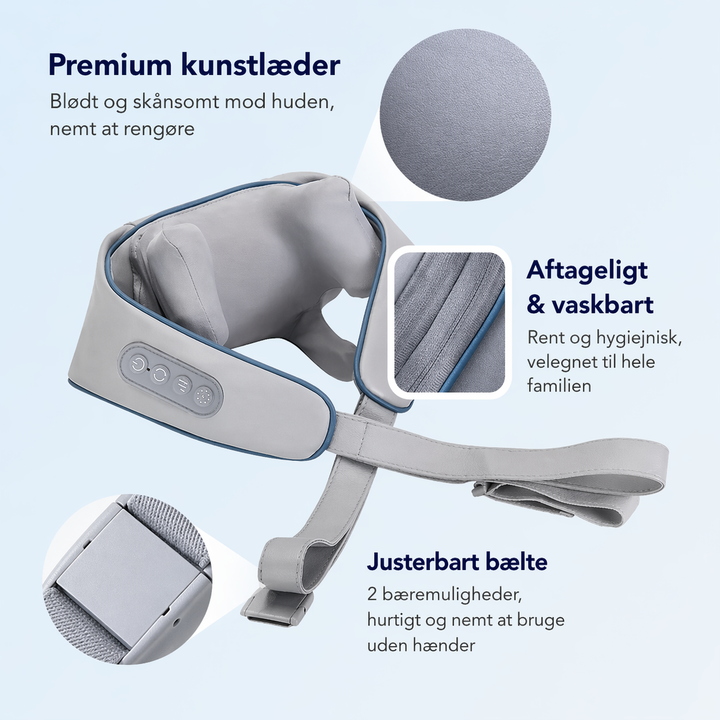 SmartNakke™ | Elektrisk massage med varme og lindring