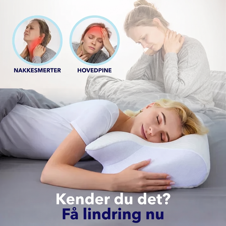 SøvnStøtte™ | Ergonomisk pude til nakke og skuldre