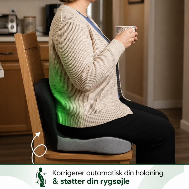 StøttePude™ | Ergonomisk siddepude til lindring af ryg og lænd