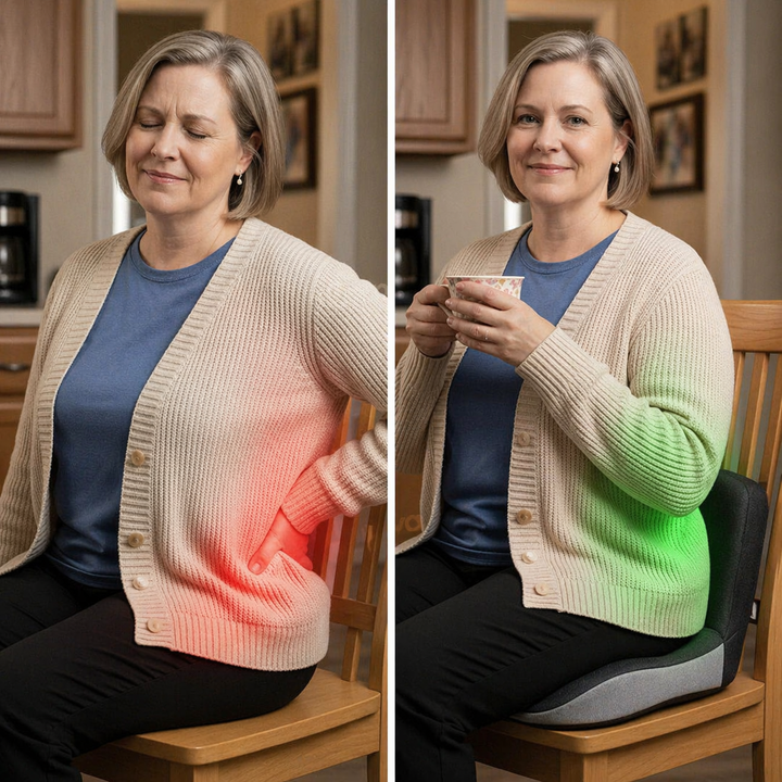 StøttePude™ | Ergonomisk siddepude til lindring af ryg og lænd