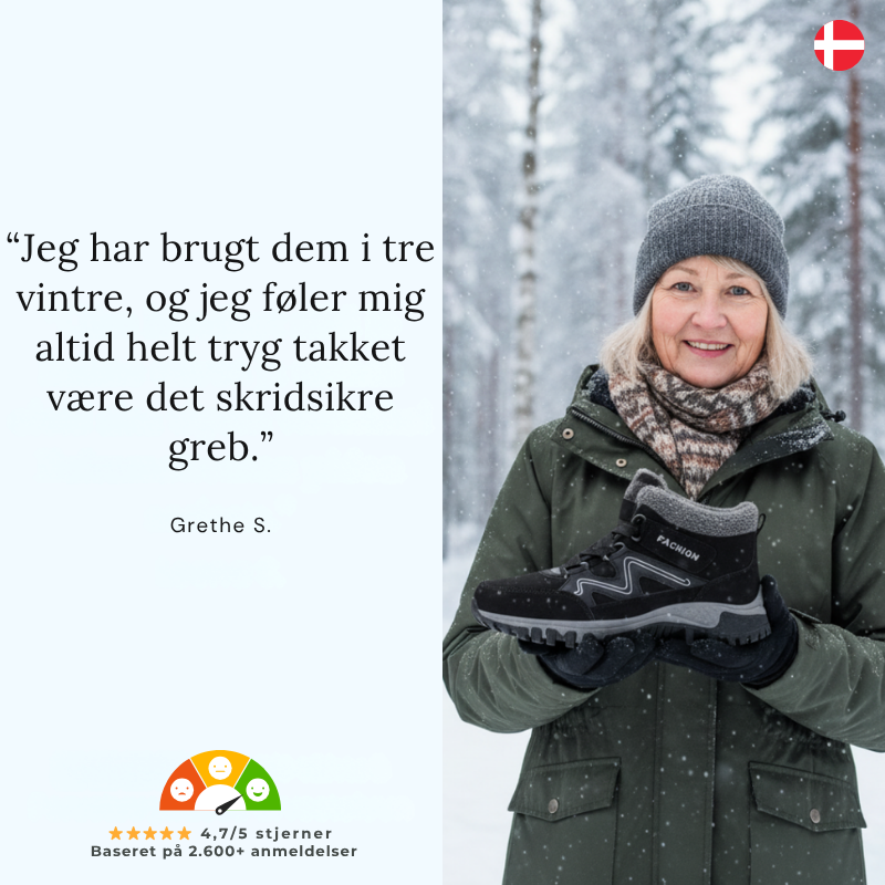 TrygSko™ | Skridsikre vintersko med godt greb