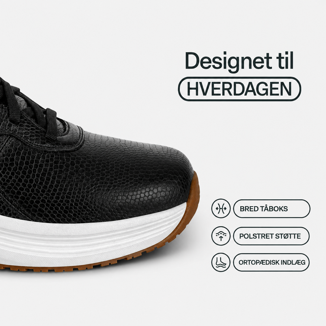 Vera™ | Hands-free komfort-sneaker i sort